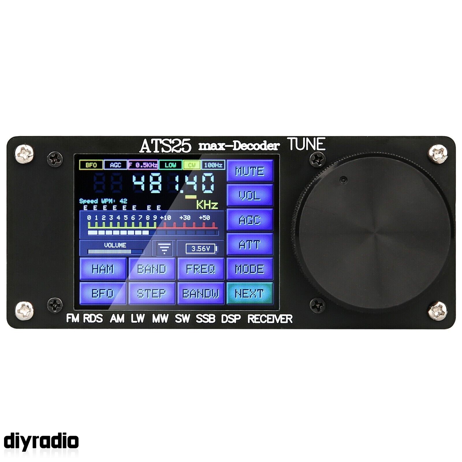 HamGeek ATS25max-Decoder Si4732 Full Band Radio Receiver DSP SW +Activation Code