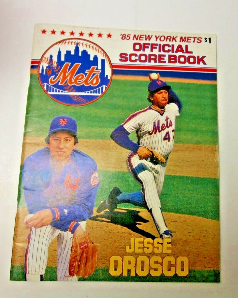 1985 NEW YORK METS MLB PROGRAM SCOREBOOK GOOD CONDITION VS MONTREAL EXPOS