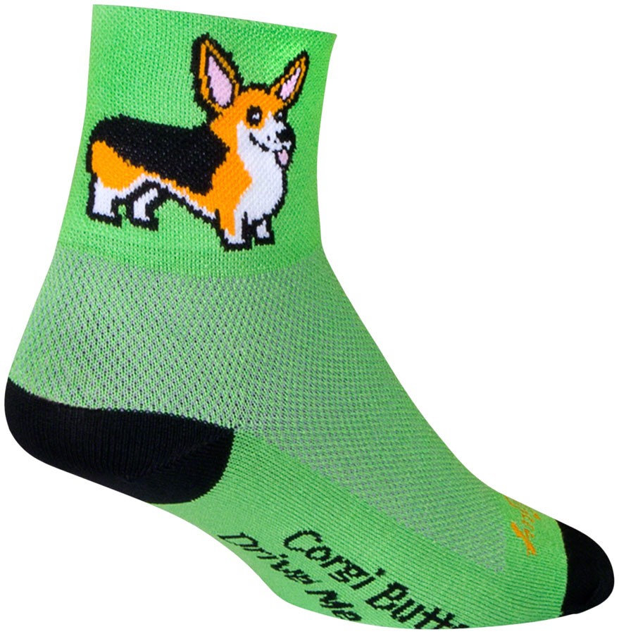 SockGuy Classic Socks Crew Socks Small/Medium Green