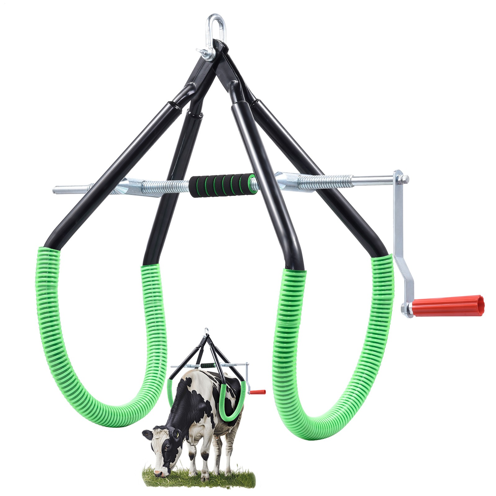 Cow Hip Lift, Heavy-Duty Cattle Lifter - Steel Cow Lift with Adjustable