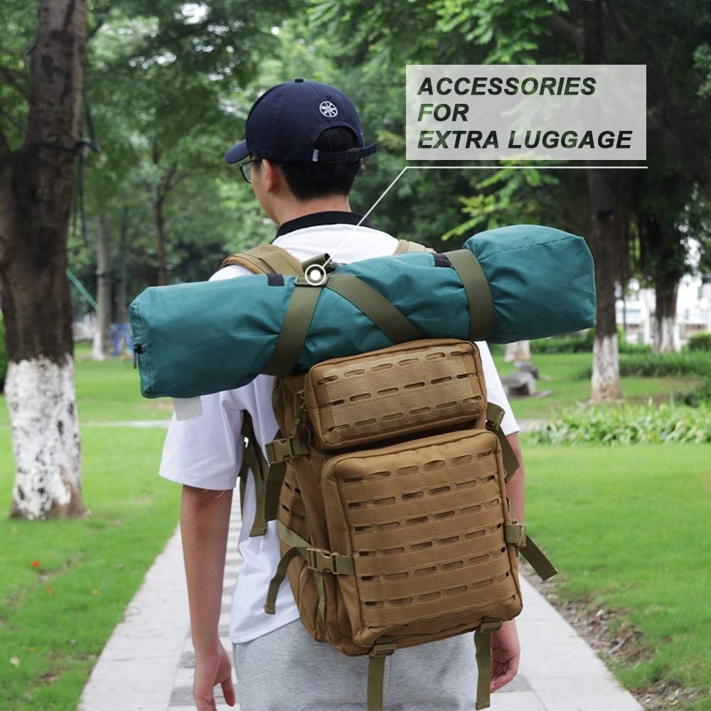 1.5" Utility Straps with Buckle Adjustable, 4-Pack (Army Green, 9.5 feet Long