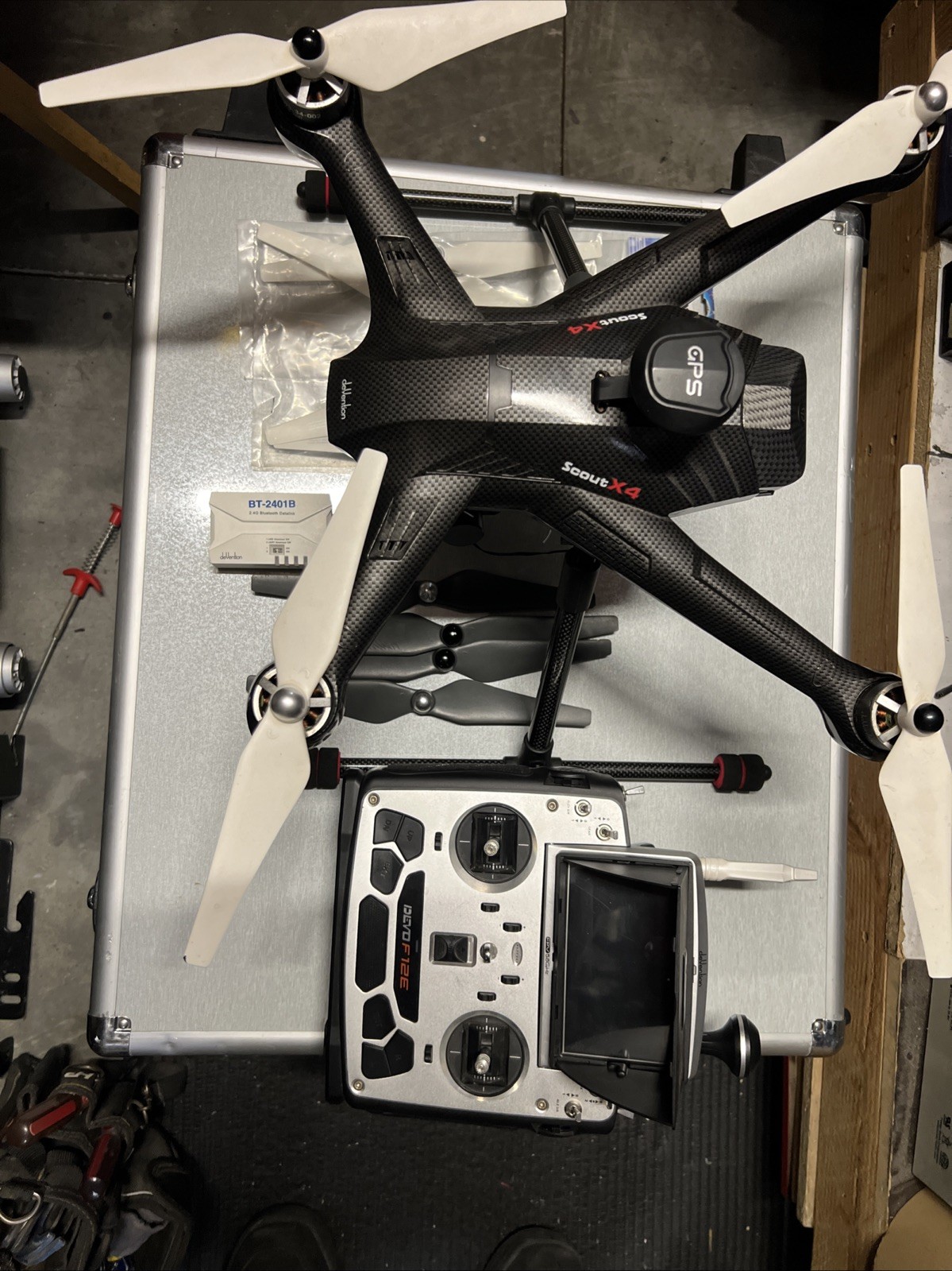 Walkera Scout X4 FPV Drone Quadcopter GPS Retractable Landing Gear Devo F12E