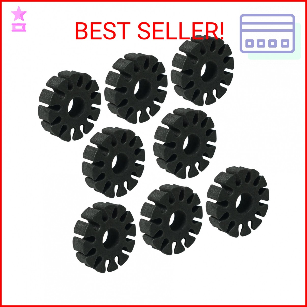 THREE ARCHERS 8Pcs EVA Foam Arrow Pack Round EVA Arrow Separator Holder Archery