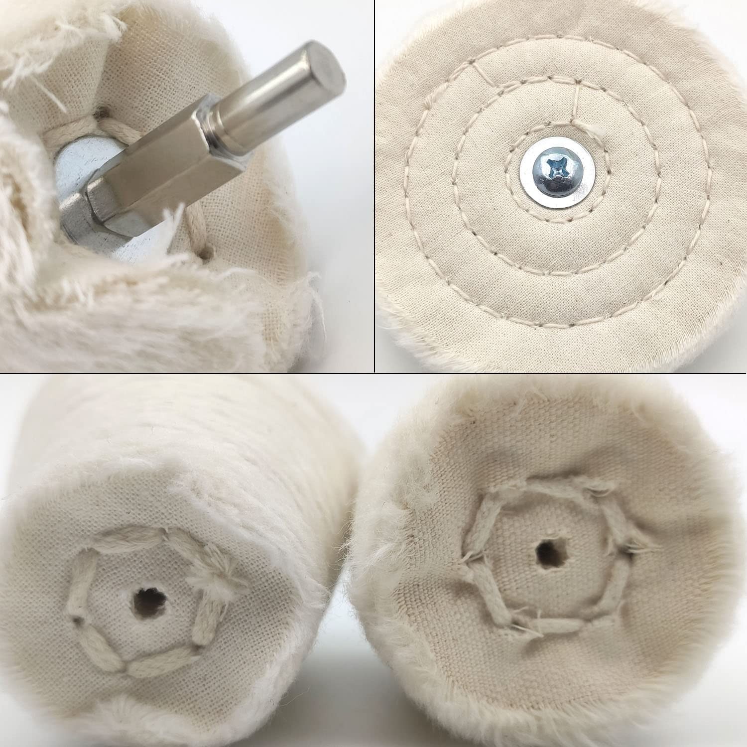 Professional Buffing Wheel Set - 6 Tools for Flawless Polishing on Any Surface