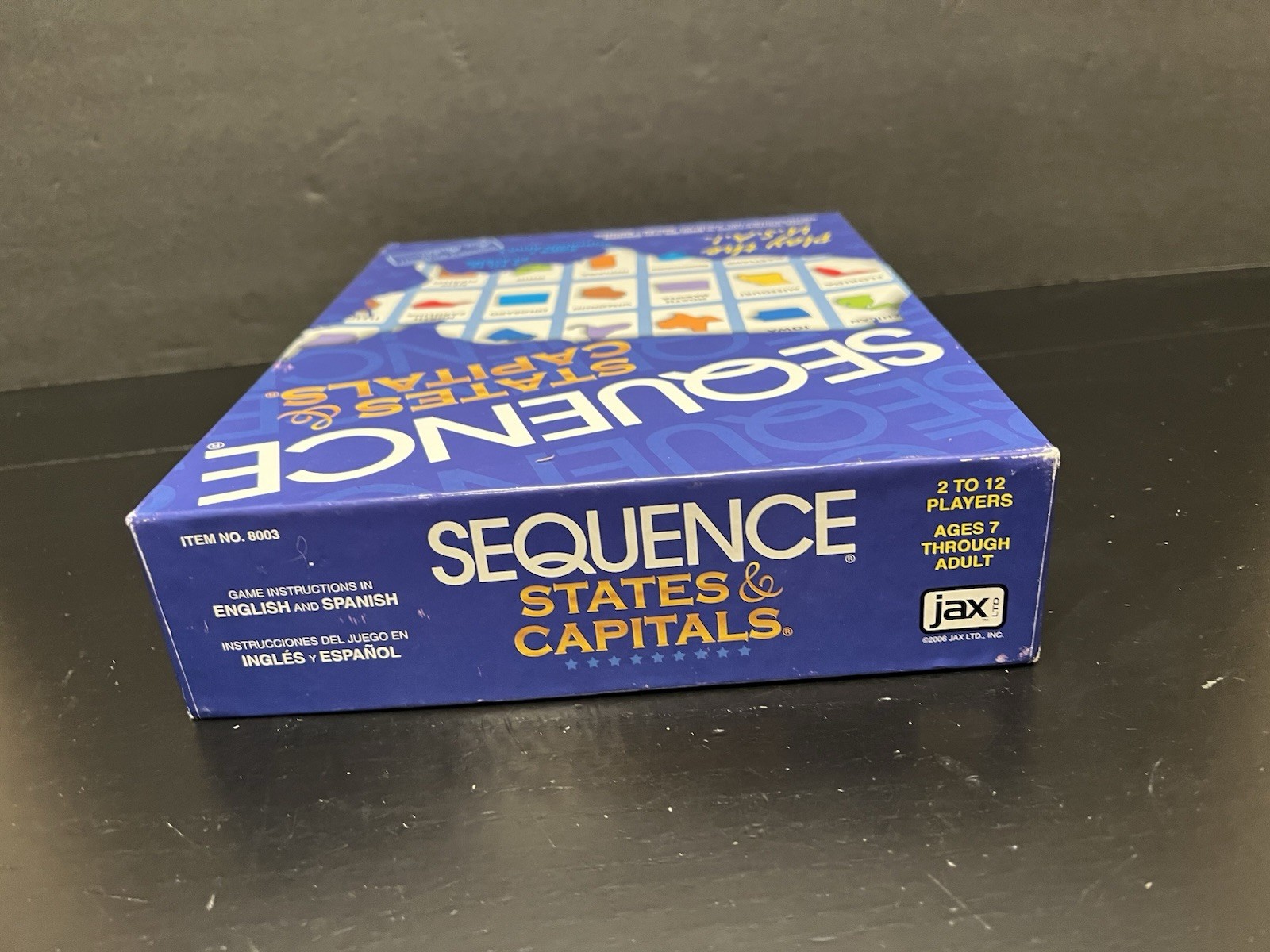 Sequence States & Capitals Board Game Jax Educational Geography 100% Complete!