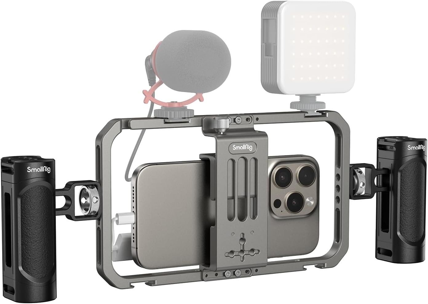 SmallRig Universal Phone Cage,Video Rig Kit for iPhone 17/16/15 for Samsung