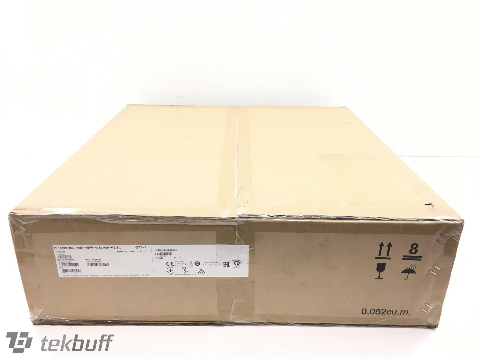 HPE 5500 48G PoE+ 4SFP HI Switch with 2 Interface Slots - JG542A