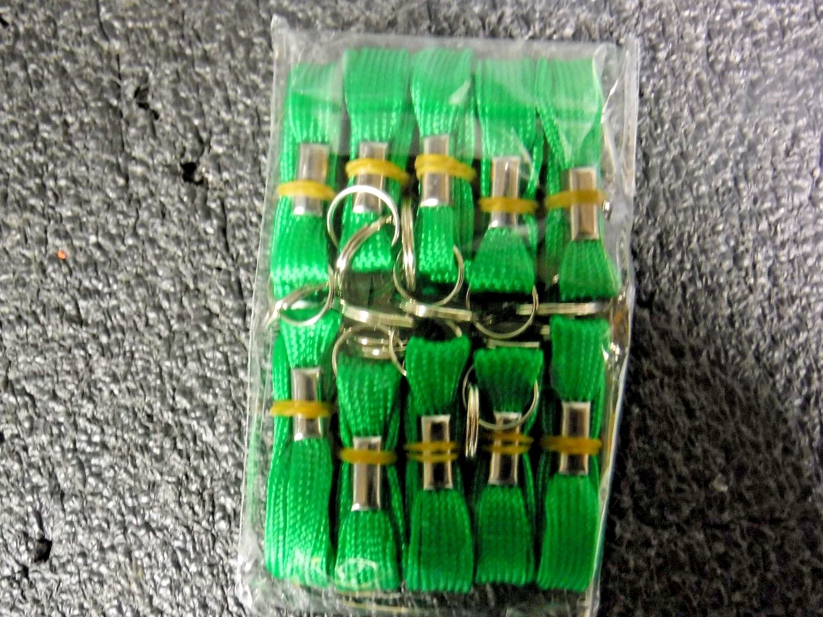Flat Neck Cord,Green,5/16 In,PK10(TJ)