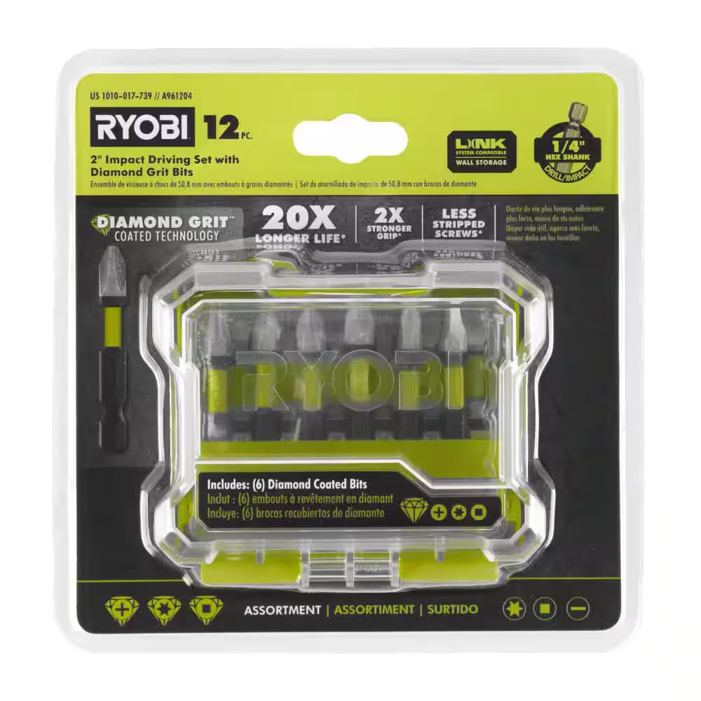 2 In. Diamond Grit Driving Set (12-Piece)