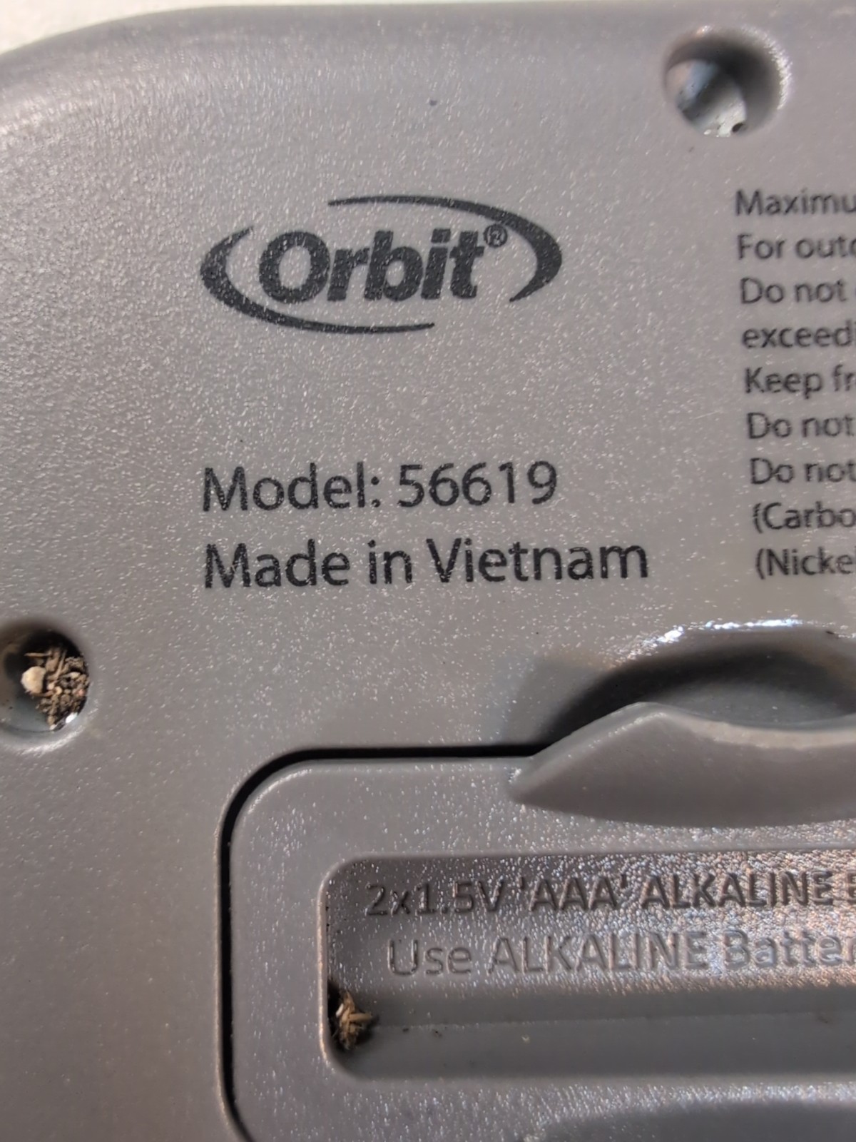 Orbit Model 56619 One Outlet Single Hose Faucet Timer; Programmable; Works