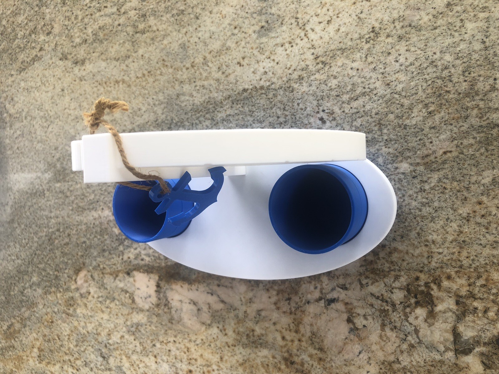 Nautical Themed 3D Printed Toothbrush Holder – Stylish & Functional Bathroom