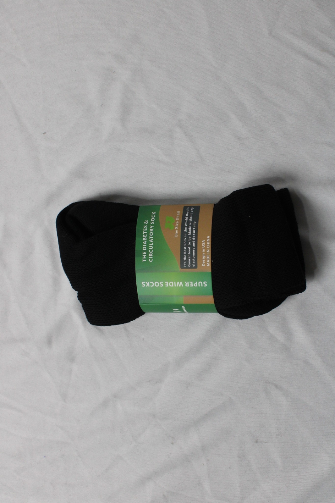 Hehanda Unisex Super Wide Diabetes And Circulatory Socks TS8 Black One Size NWT