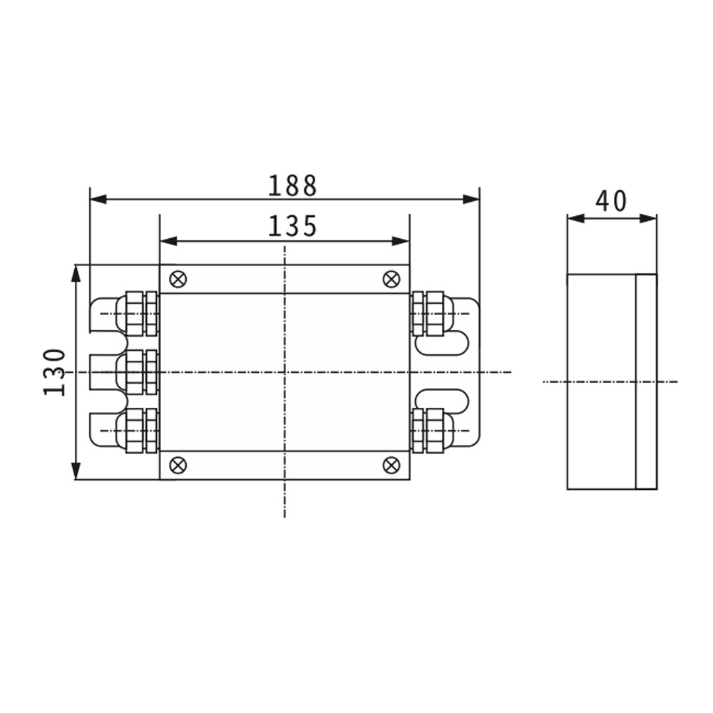 Junction box for load cell Junction box for weighbridge Junction box module4 in1