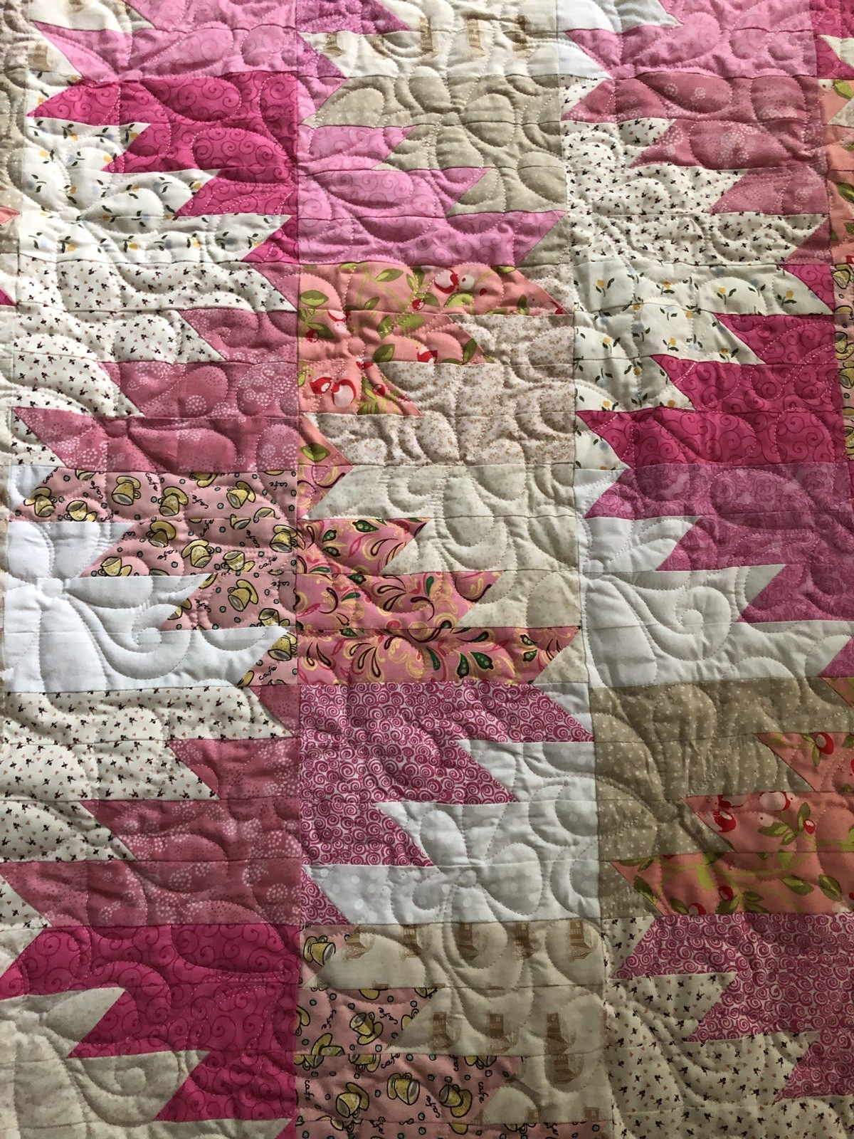 Long arm quilting service - Full size bed quilt