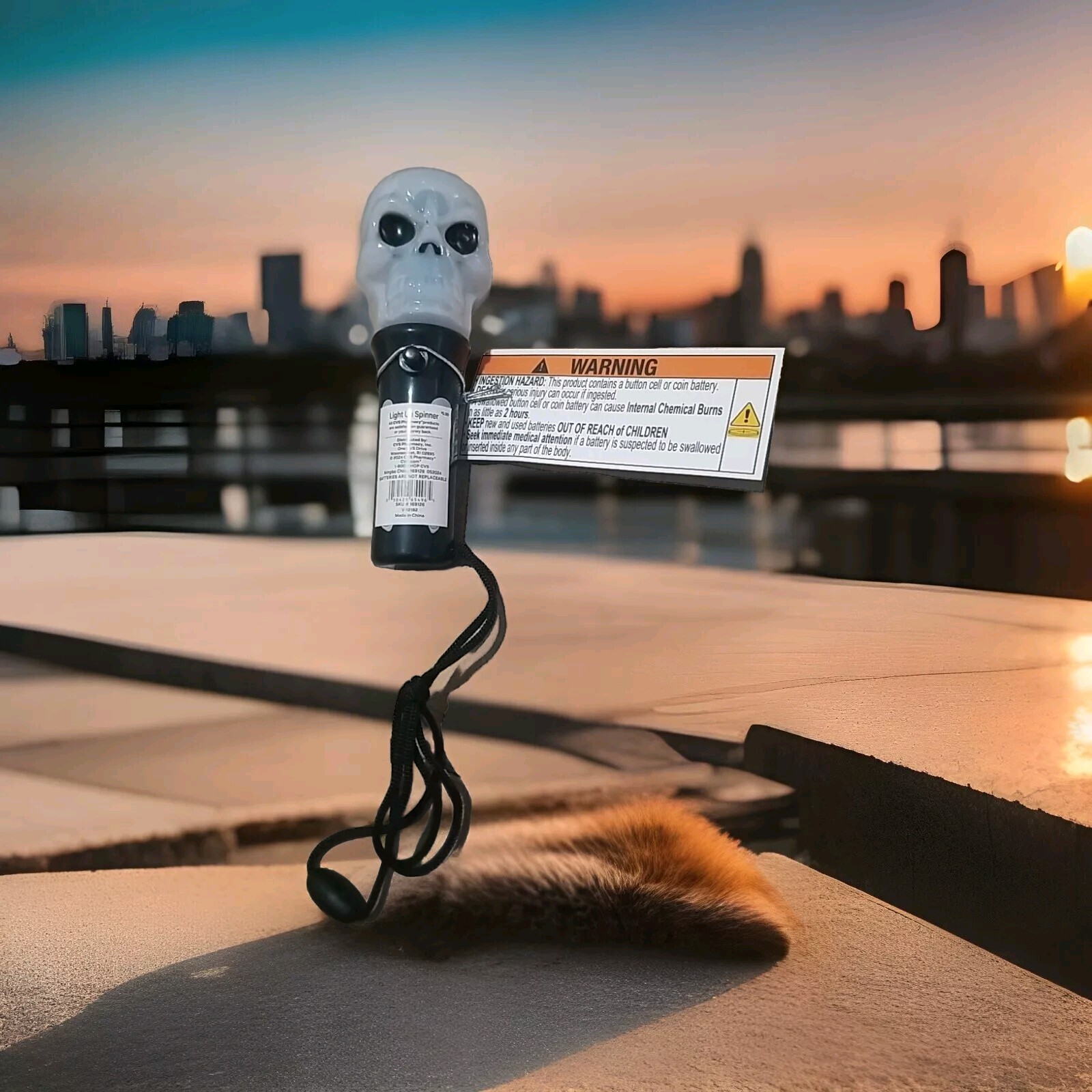 Light Up Spinner Ghost Head
