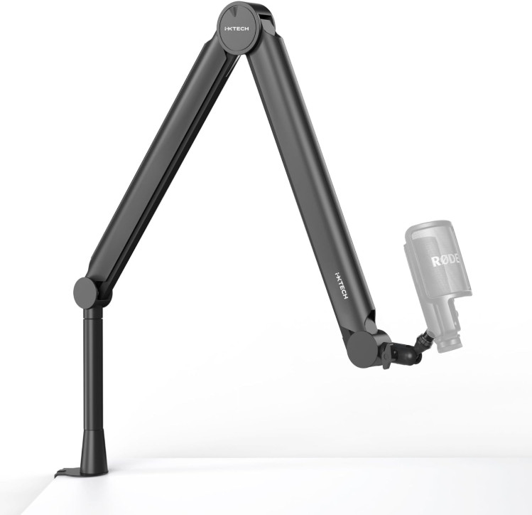 Brazo Articulado para Micrófono con Soporte de Mesa Ajustable 360° Universal