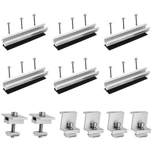 Lightweight Aluminum 20CM Solar Panel Mount Brackets - Trapezoidal 20cm