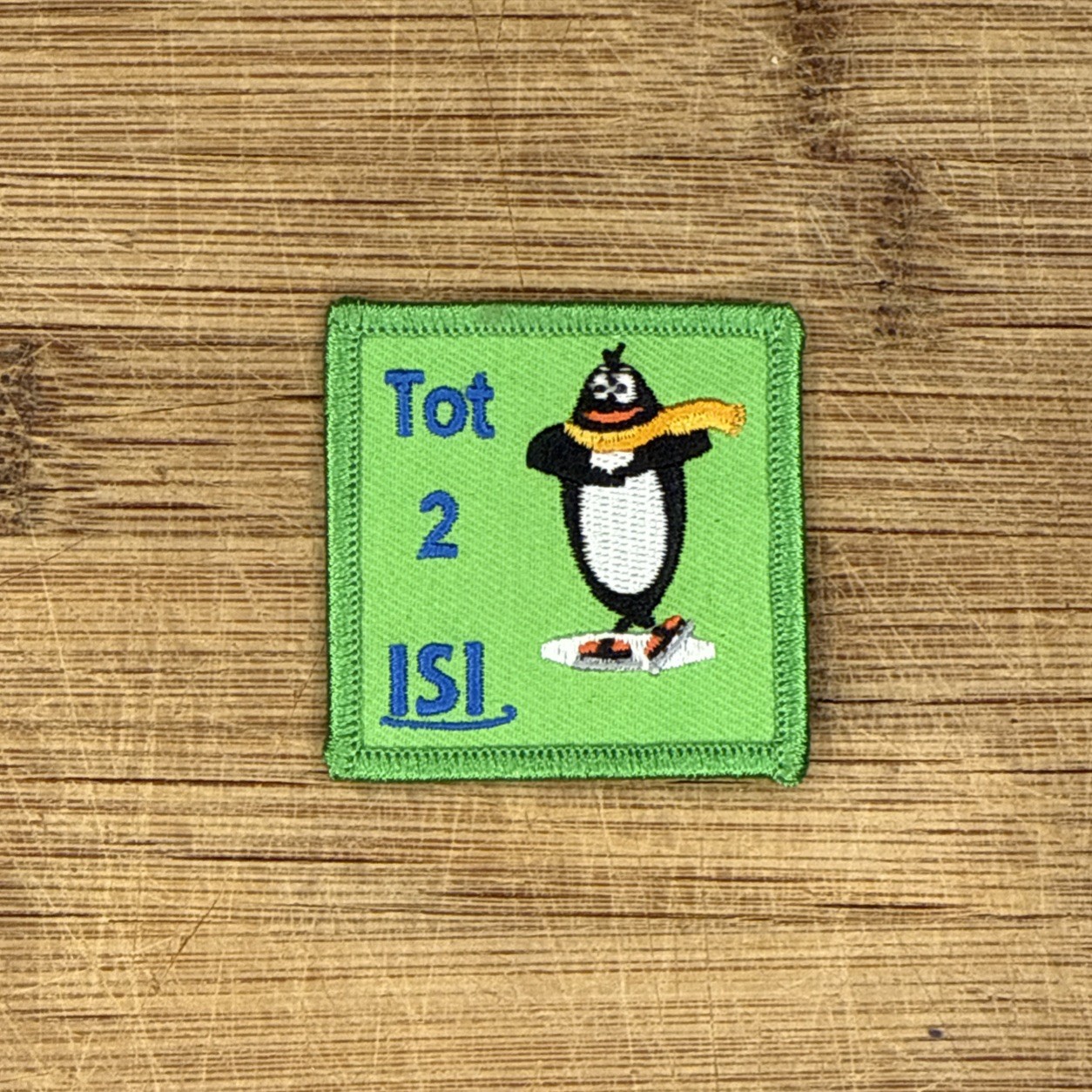 Tot 2 Ice Skating Institute Patch 2x2in Embroidered Penguin Badge for Skaters