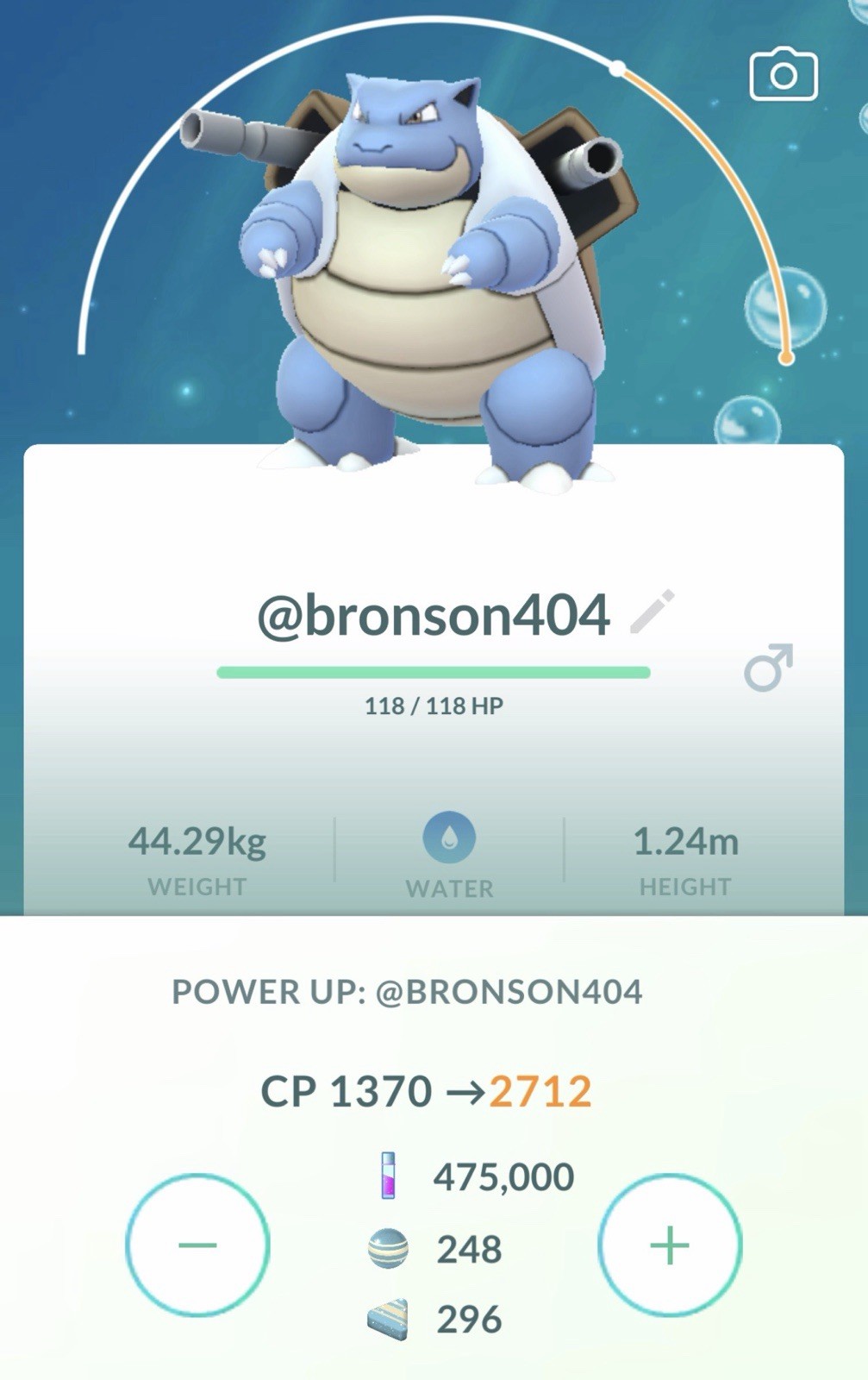 Gigantamax Blastoise Level 50 Pokémon 3 Move