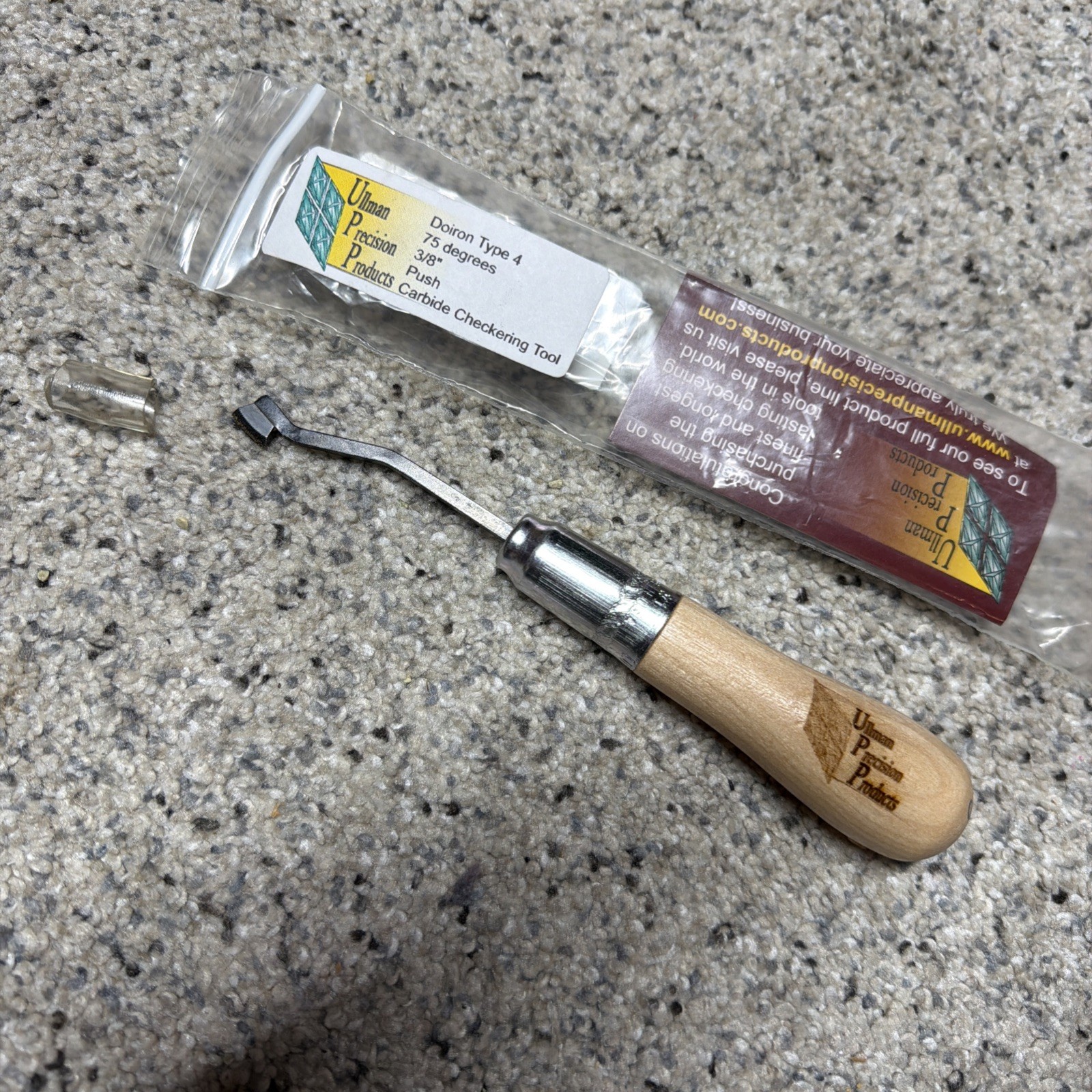 Ullman Precision Products 75 Degree 3/8” Push Carbide Checkering Tool