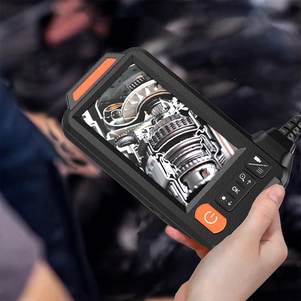 5M Handheld Industrial Endoscope 8mm Borescope Inspection Snake Camera with 8LED