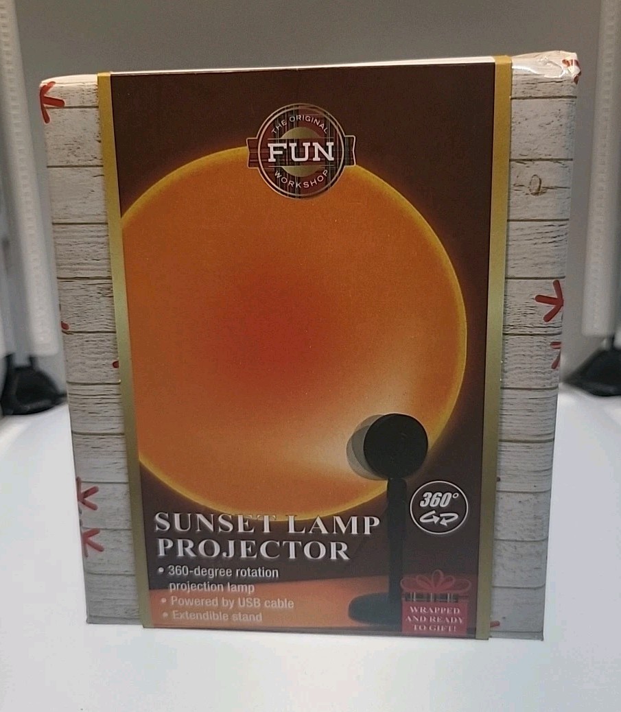Sunset Lamp Projector THe Original Fun Workshop 360-degree rotation USB Gift