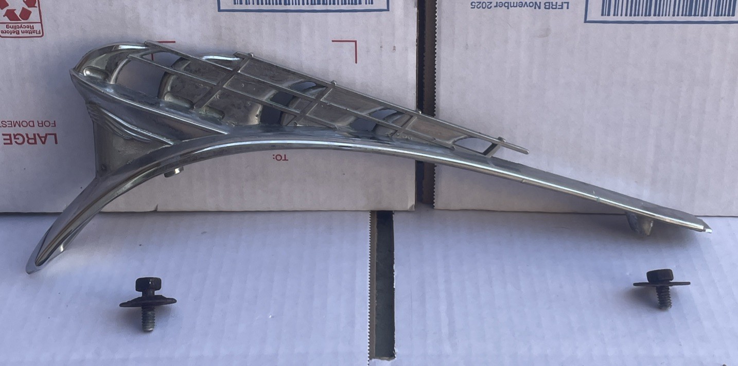 Vintage 1949 Plymouth Car Automobile Chrome Hood Ornament OEM W/Hardware