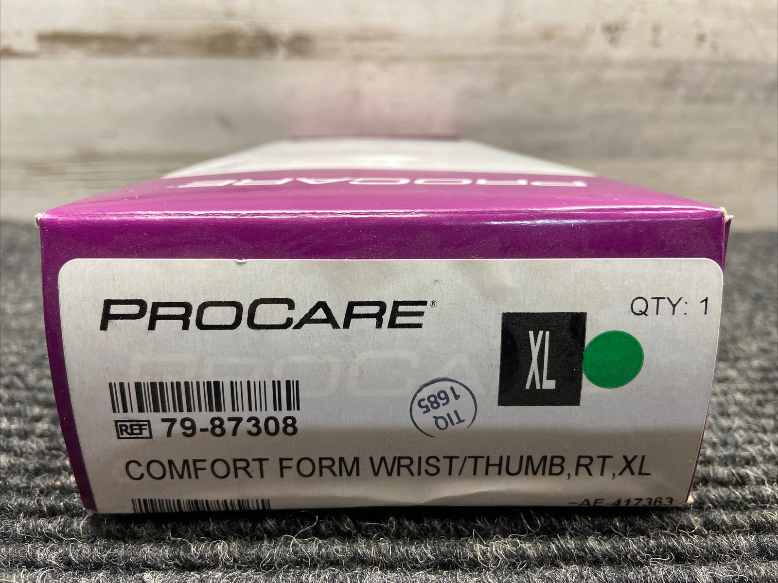 Procare 79-87308 Comfort Form Wrist/Thumb, Right, XL - 1 Each