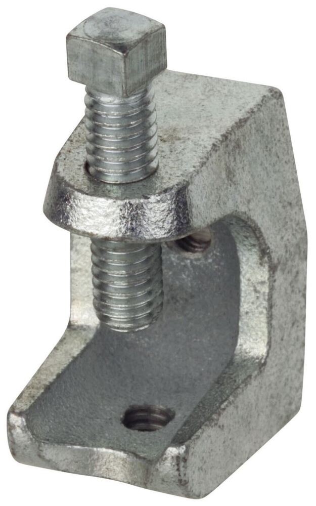 Steel City 500-SC, 1-5/16" Jaw, 1/4" Screw, Iron, Wide Throat, Beam Clamp, 1 pc