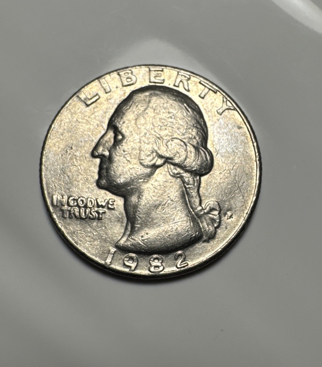 1982-P Washington Quarter with Major DDR Error