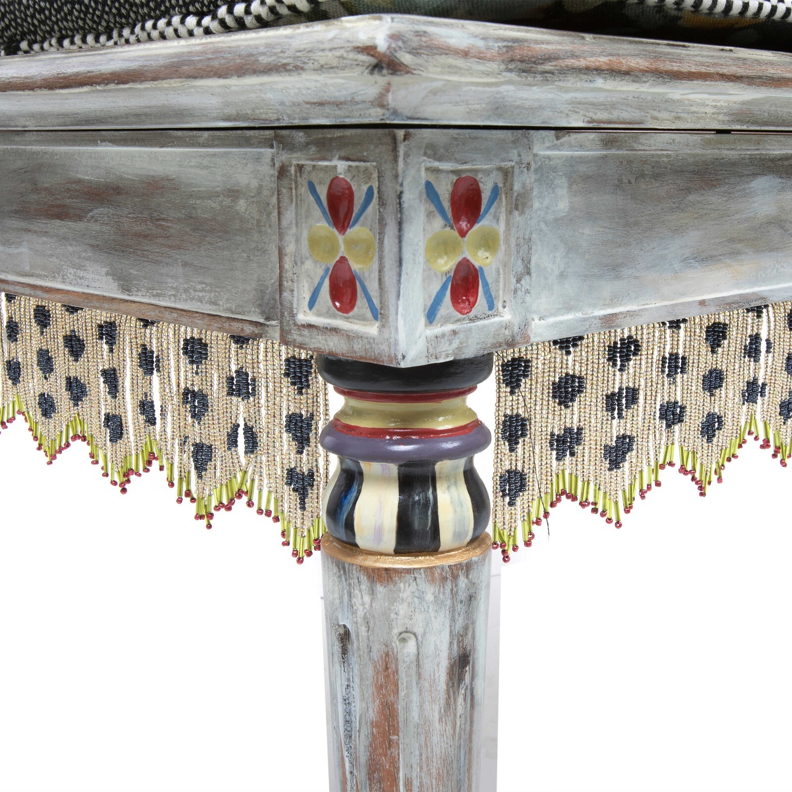 MacKenzie Childs Triplicity Bench - New - delivery
