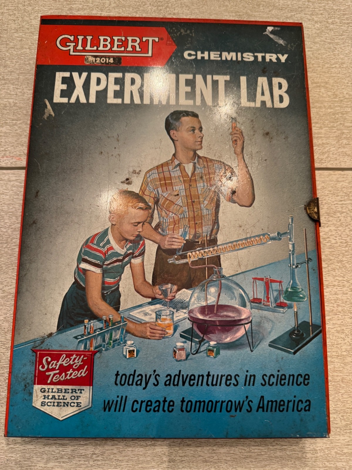 VTG Gilbert chemistry science experiment lab 12014 gatefold 1950s INCOMPLETE