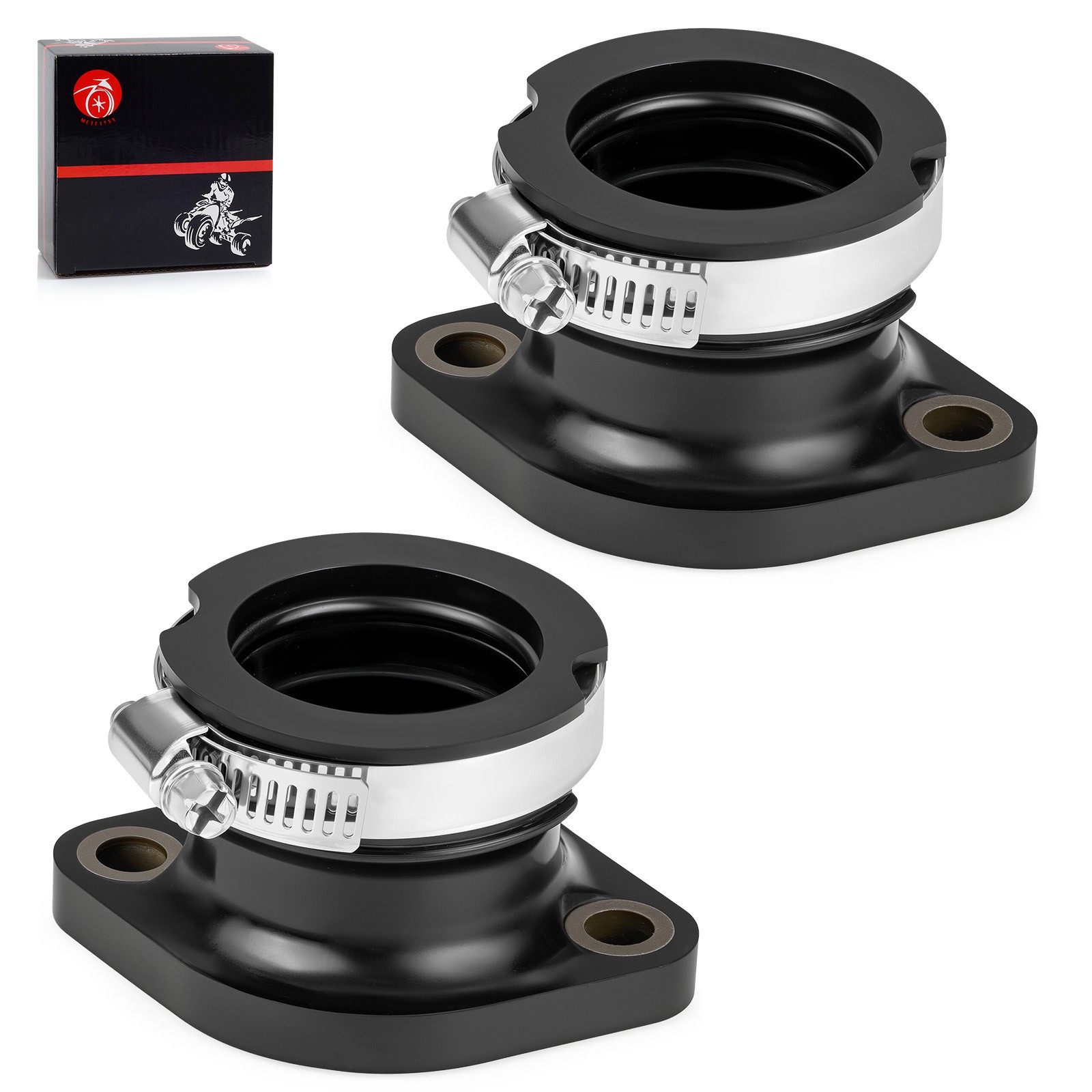 2pcs/set Carb Carburetor Mounting Flange For Polaris Sport 1987-1988 1992-1999