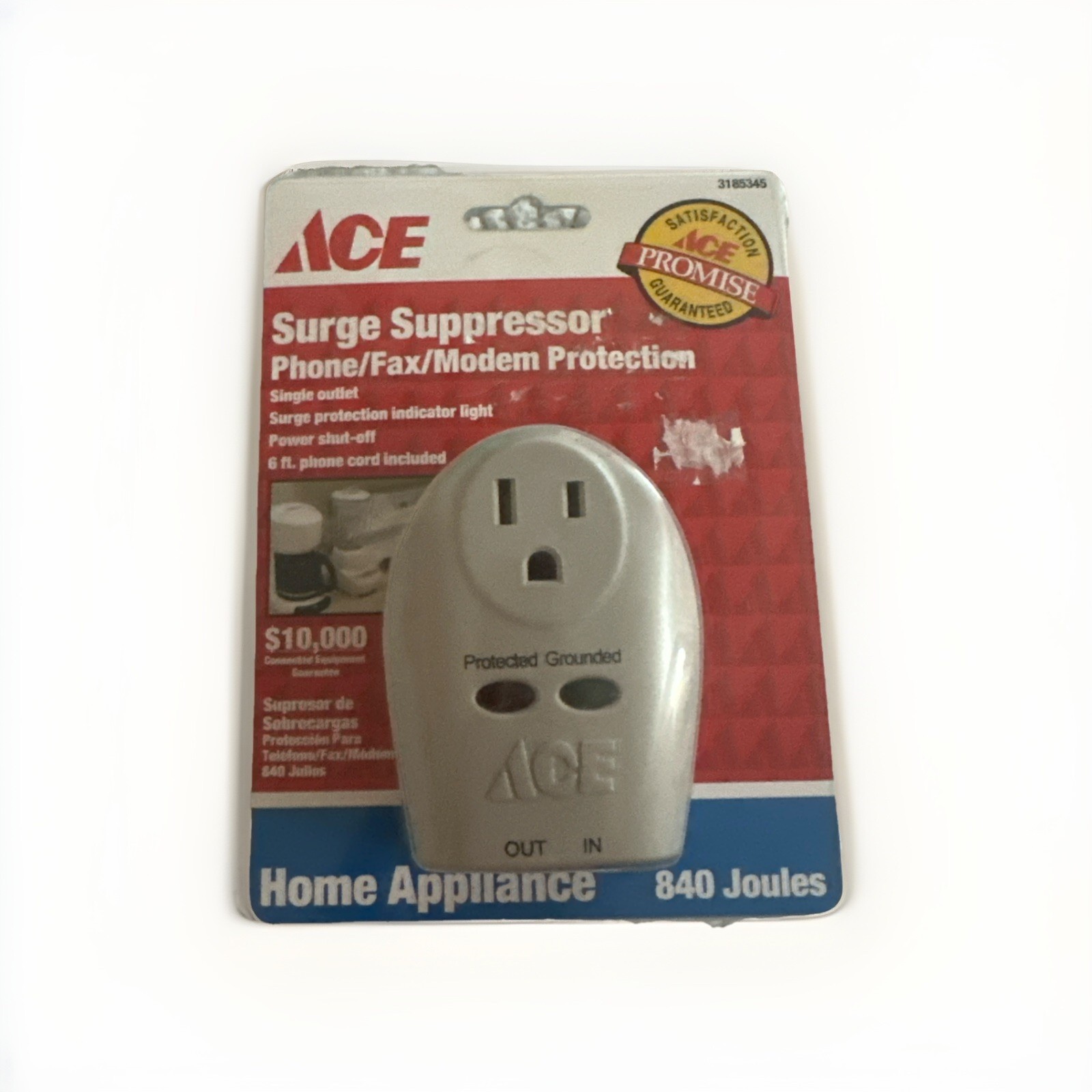 Surge Suppressor Phone Fax Modem Protection Ace Hardware Sealed