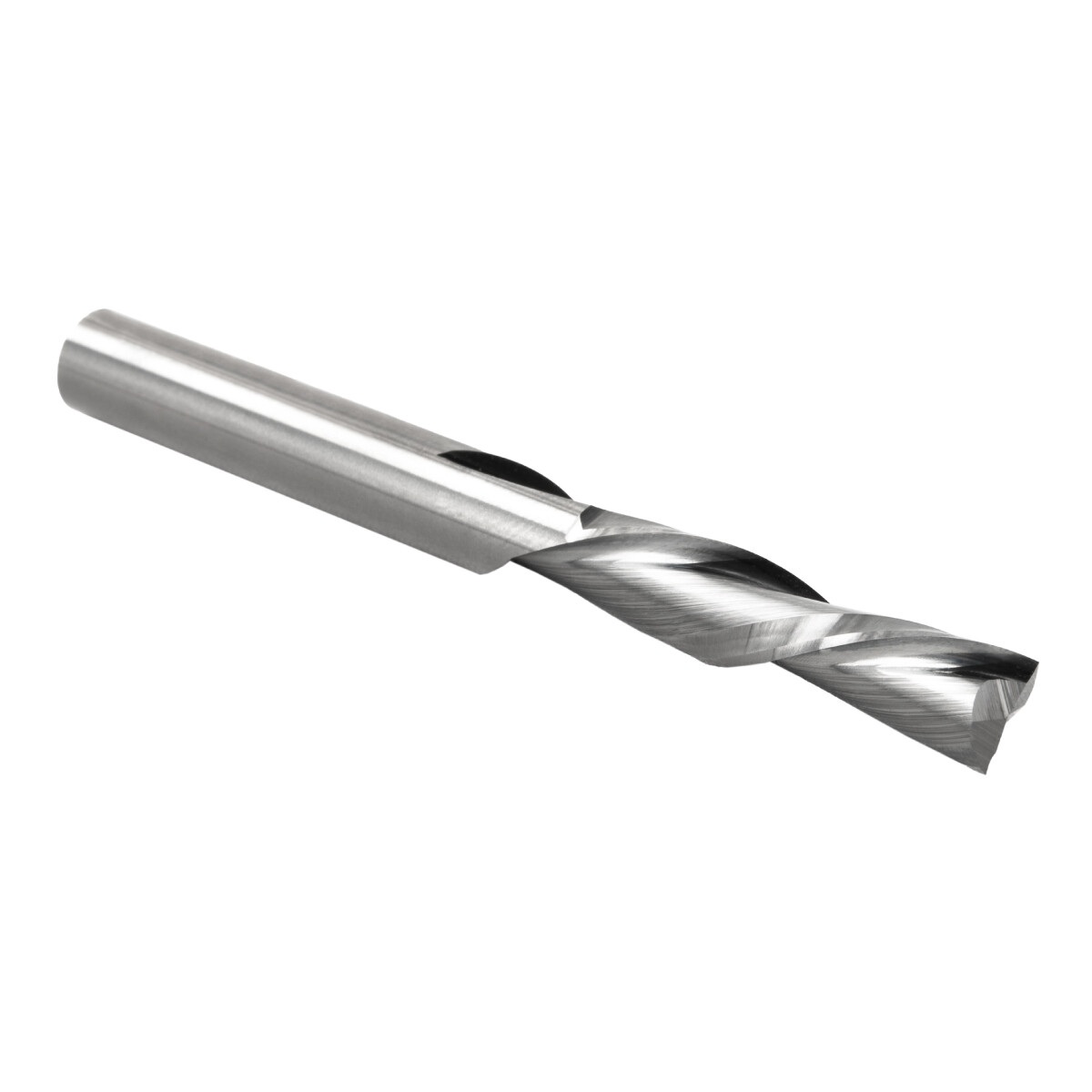 POWERTEC Solid Carbide Router Bit, Spiral Down Cut, 1/4" Shank x 1/4 Dia (73004)