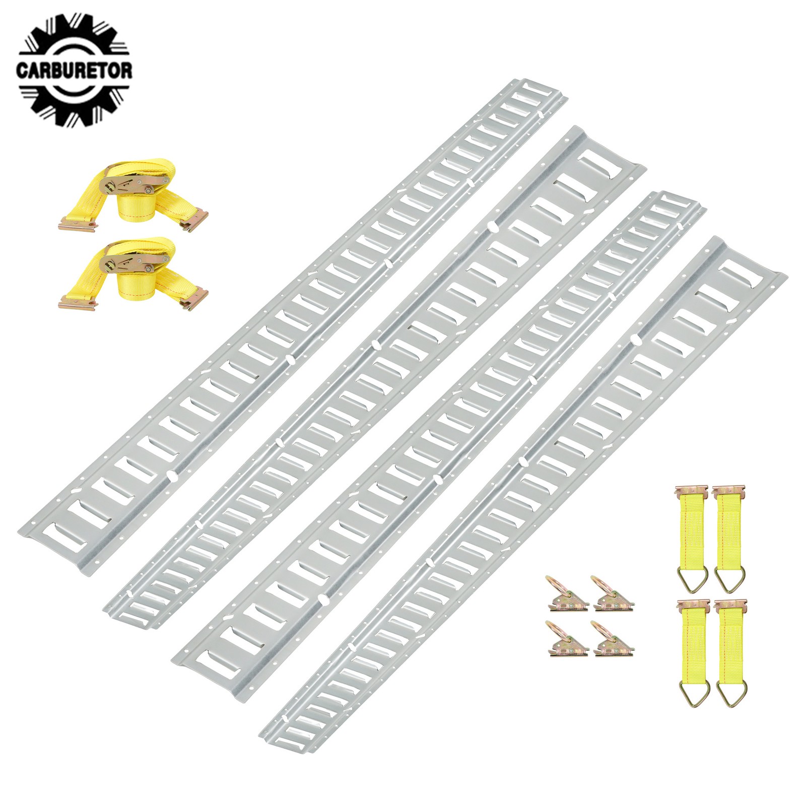 14 Pack 60" E Track Rail System With Accessories For Trucks Garages Trailers
