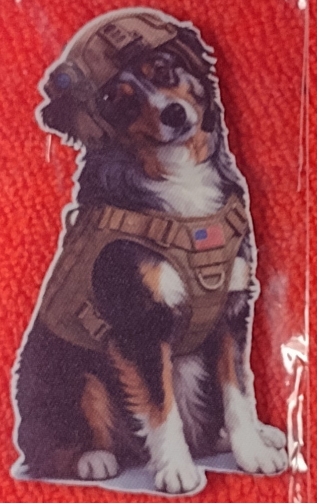 STS Firearms SHOT-SHOW 2026 Tactical SHEEPDOG Morale Patch PVC H&L NIP 2A