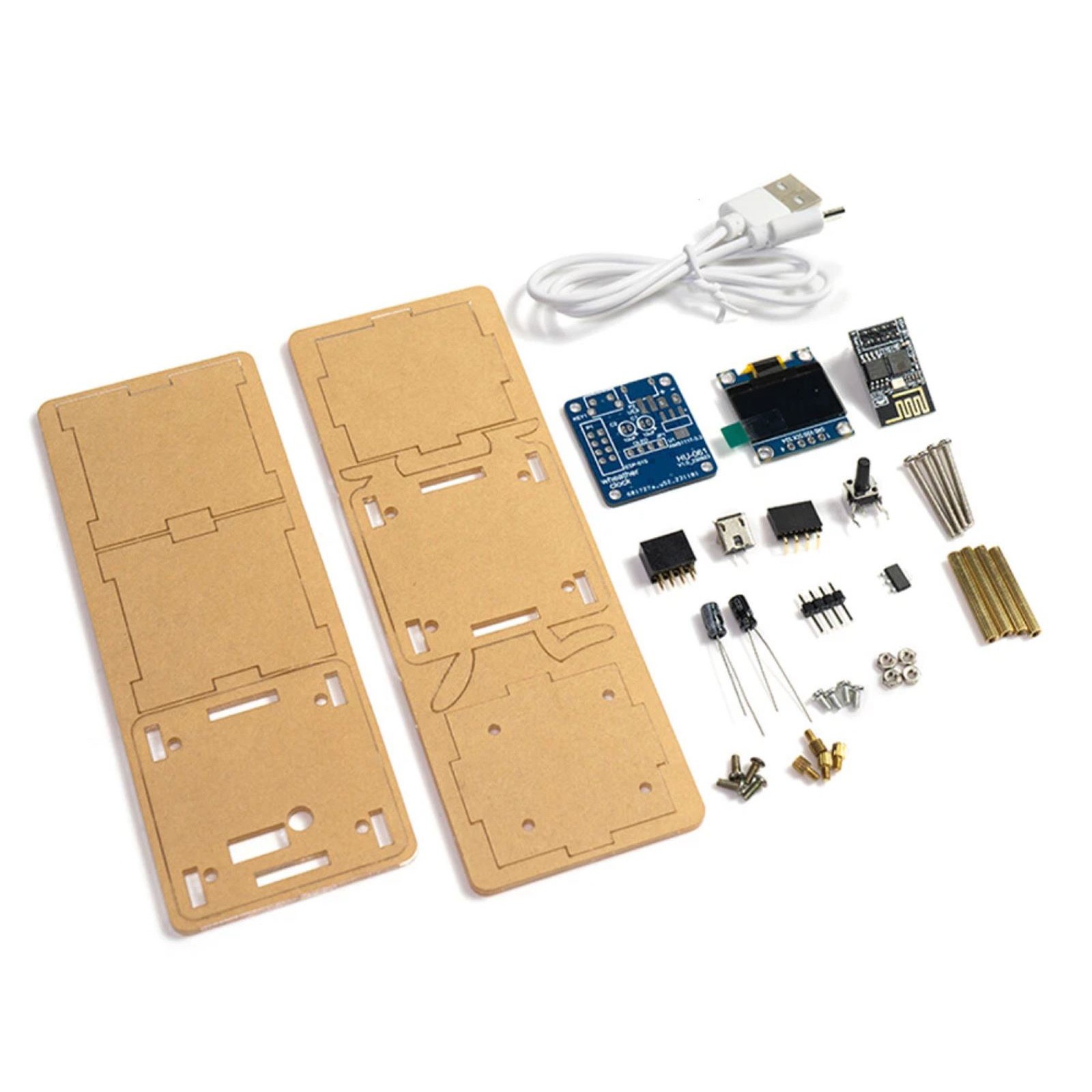 DIY electronic clock kit supports three interfaces displaying real-time time