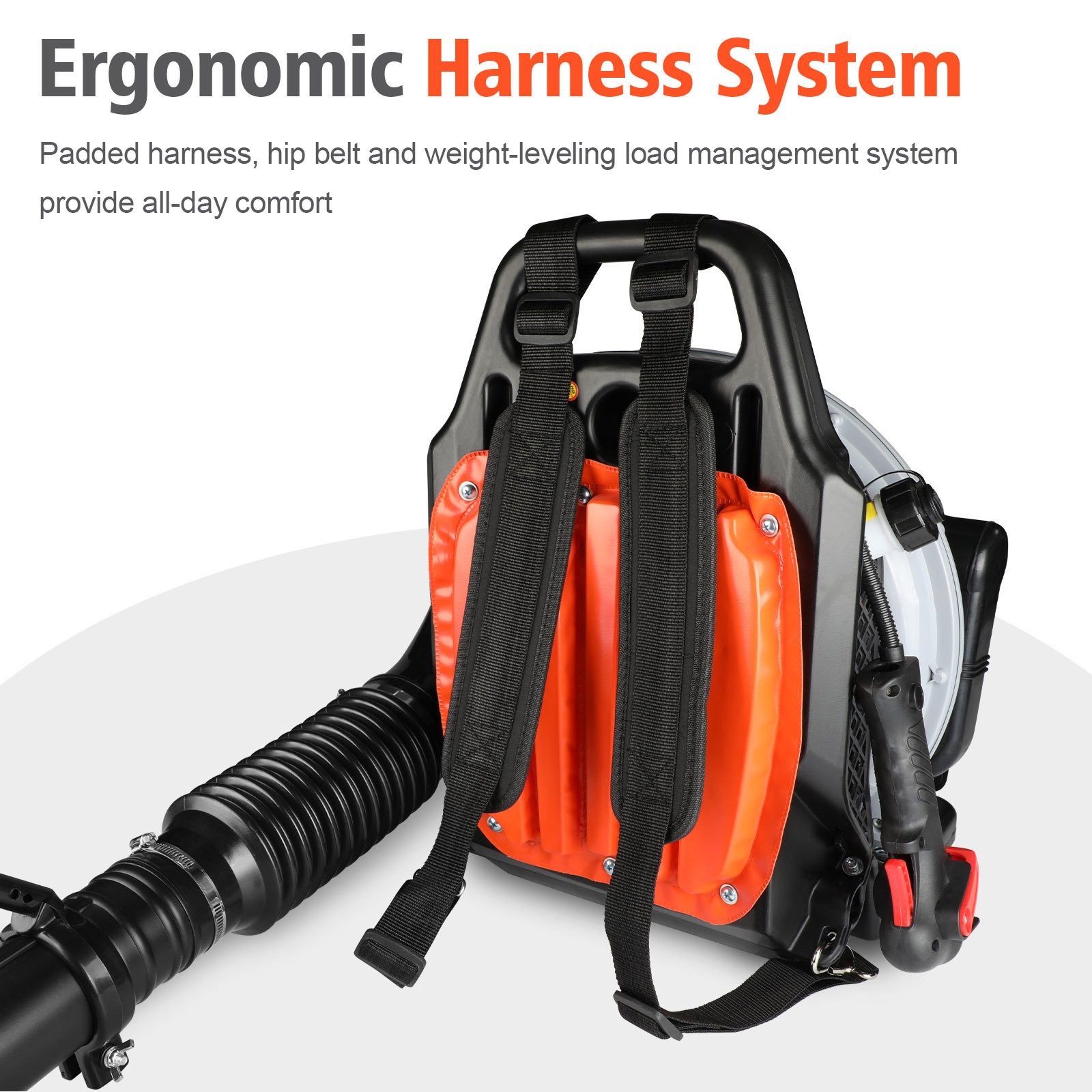 ✅2026 New 63CC 2-Stroke Backpack Gas Leaf Blower 665CFM 3HP Lawn Grass Blower