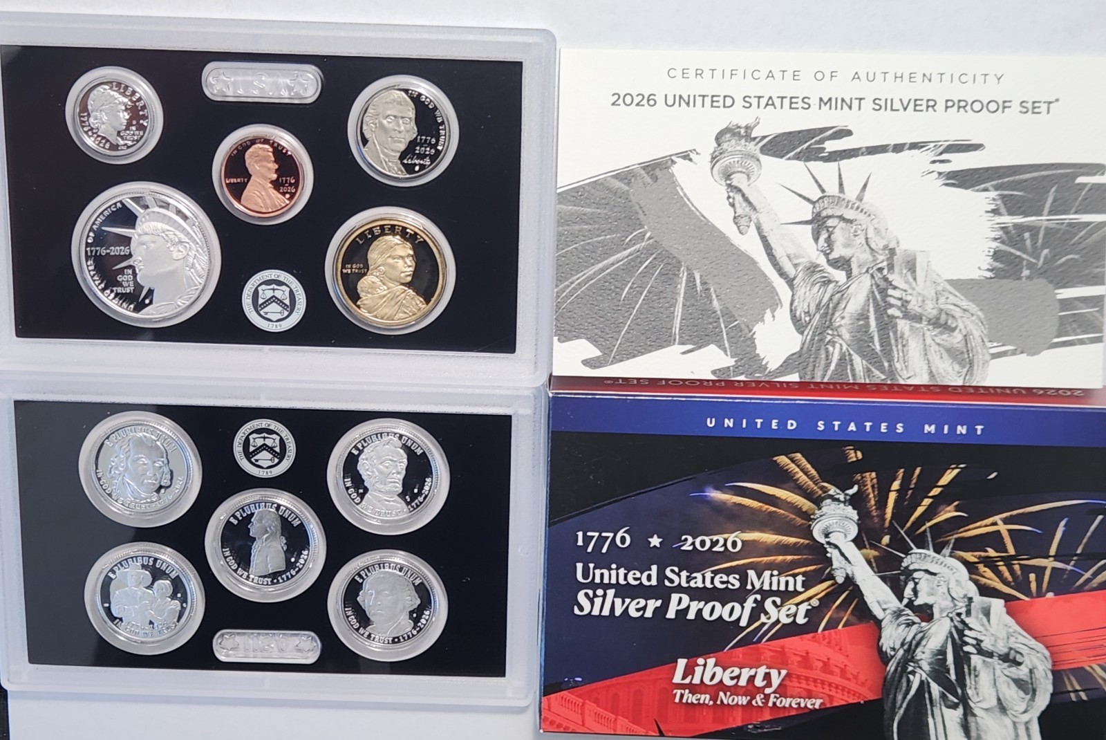 2026 S US Mint Silver Proof Semiquincentennial Set SemiQ OGP/COA In Hand Z8BDe