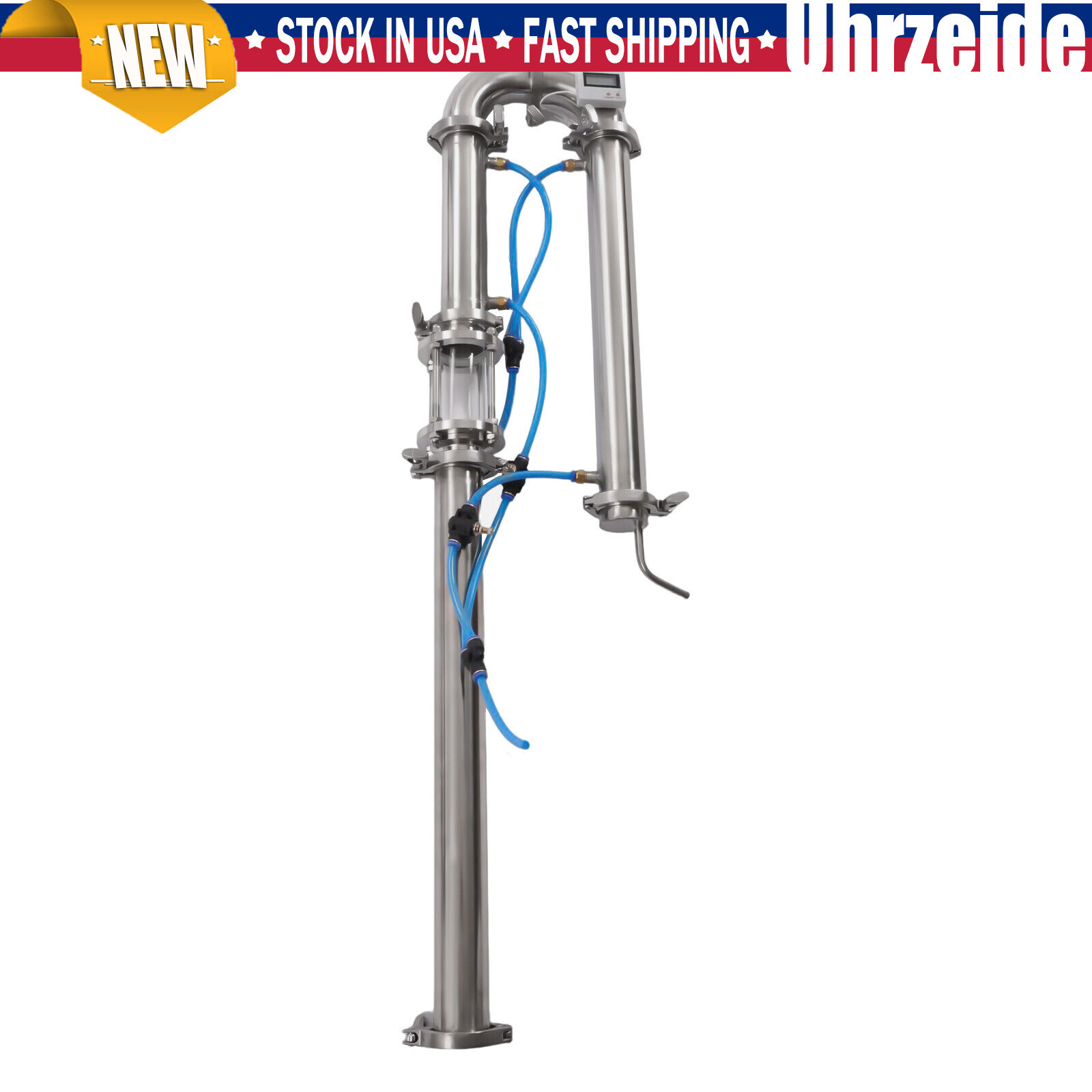 2"inch Stainless Still Moonshine Reflux Distilling Column Brew Wine Making Tool