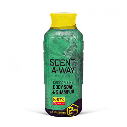 Hunter Specialties Scent-A-Way Deodorizing Body Soap Shampoo Odor Control 24oz
