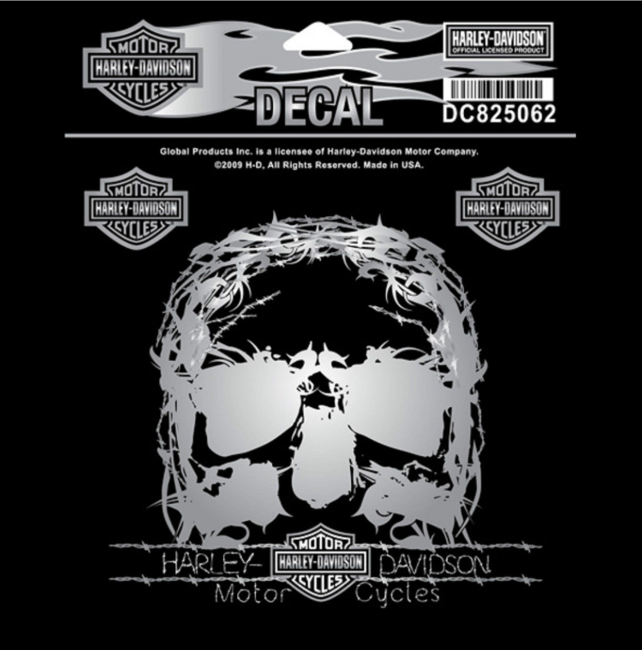 Harley Davidson TNT Skull Patch & TNT Skull Sticker / Decal