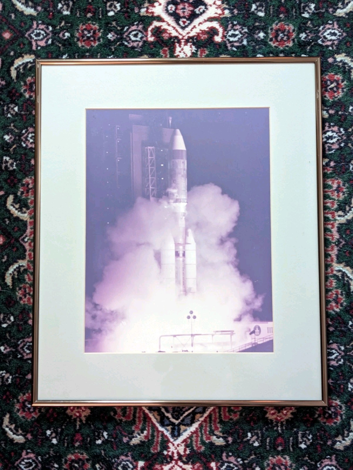 FRAMED! 1970s Titan-IIIE Launch Photograph NASA Helios Voyager VINTAGE Space