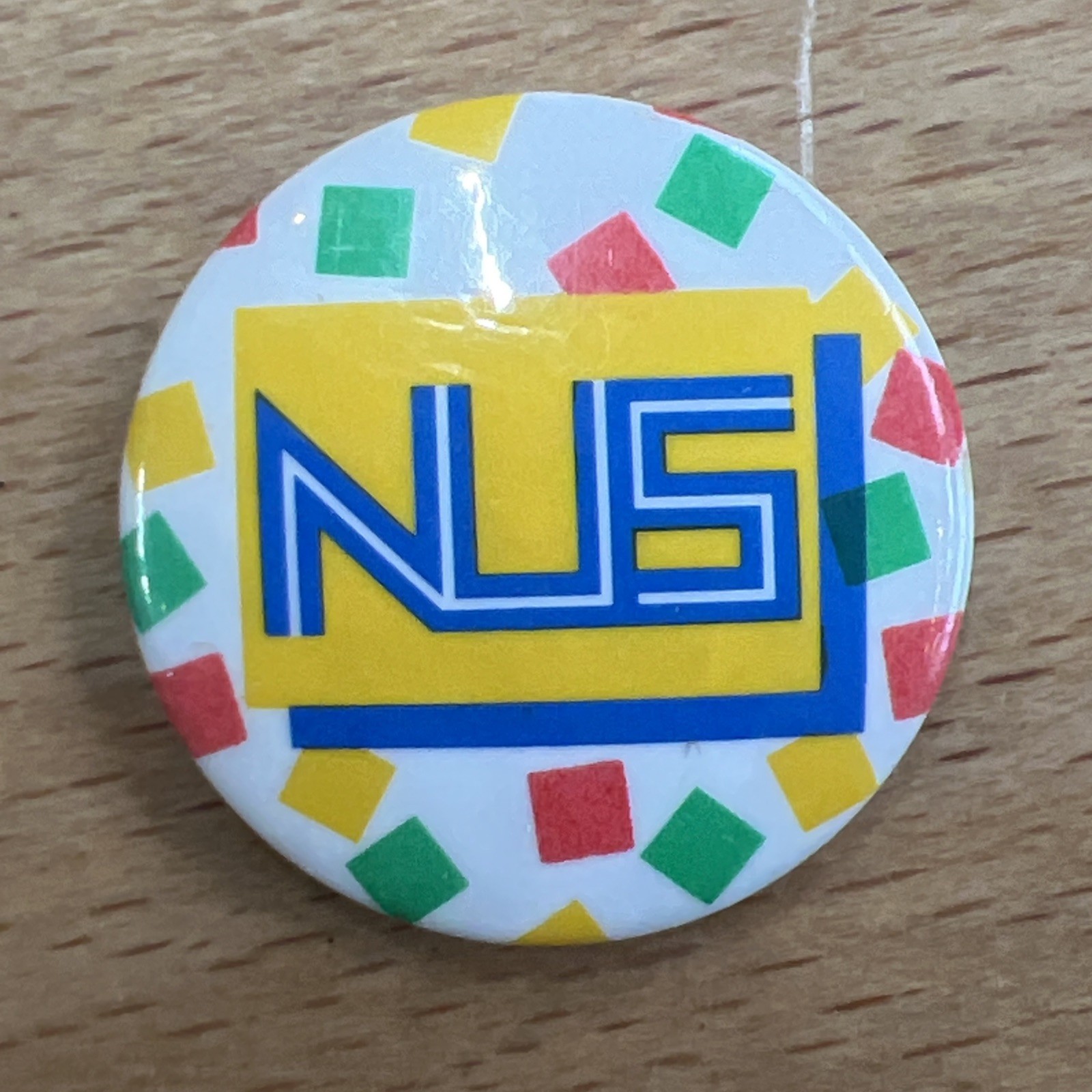 NATIONAL UNION OF STUDENTS, NUS, 1980’s, Vintage, Original Badge, Pin Badge
