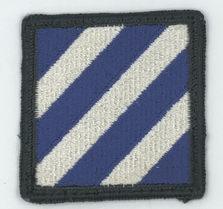 Army 3rd Infantry Division COLOR Square Patch 2-1/4" x 2-1/4" m/e B Variant