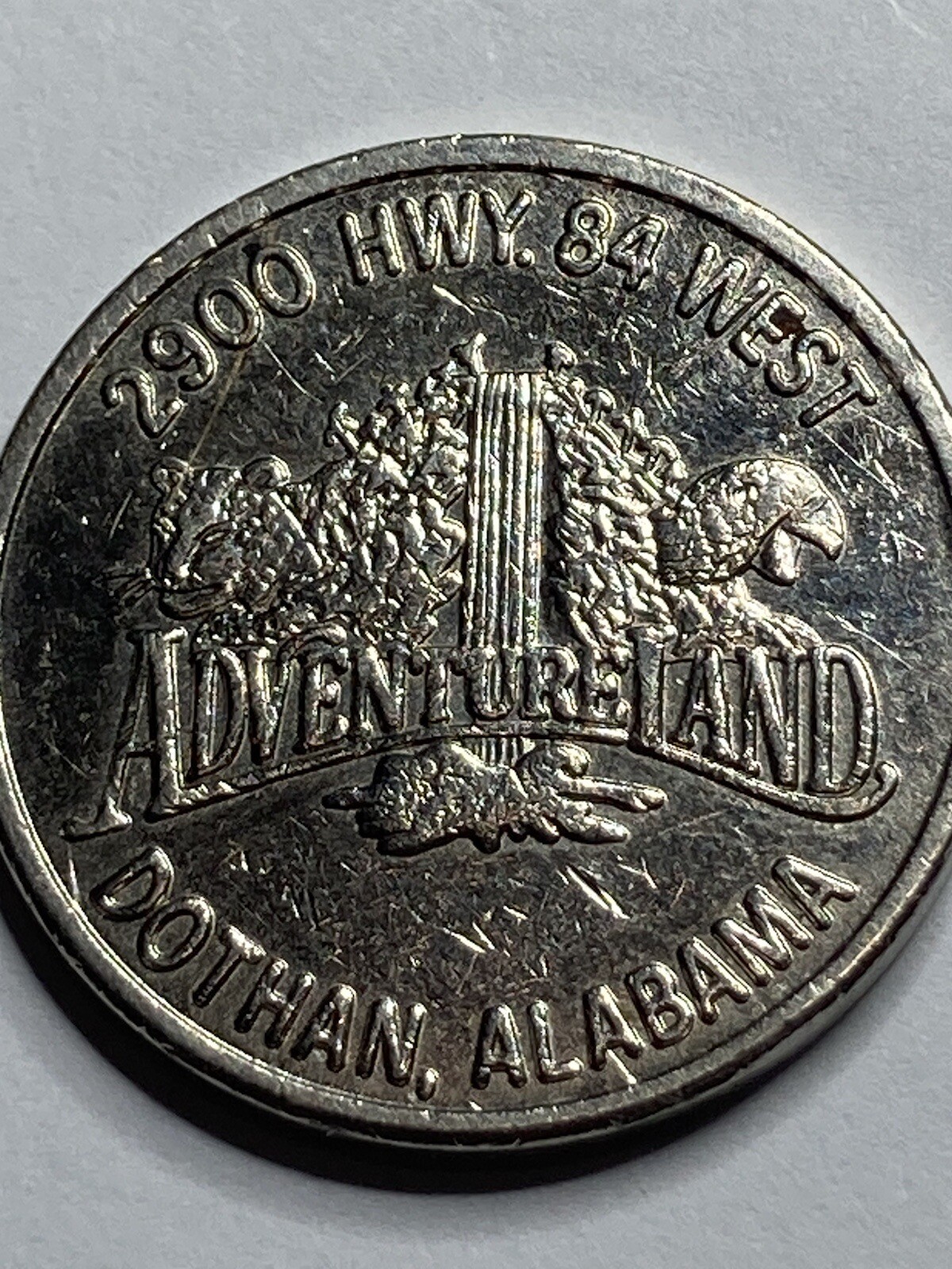 Adventureland (Dothan, Alabama) arcade token Hwy 84 West (#as1)