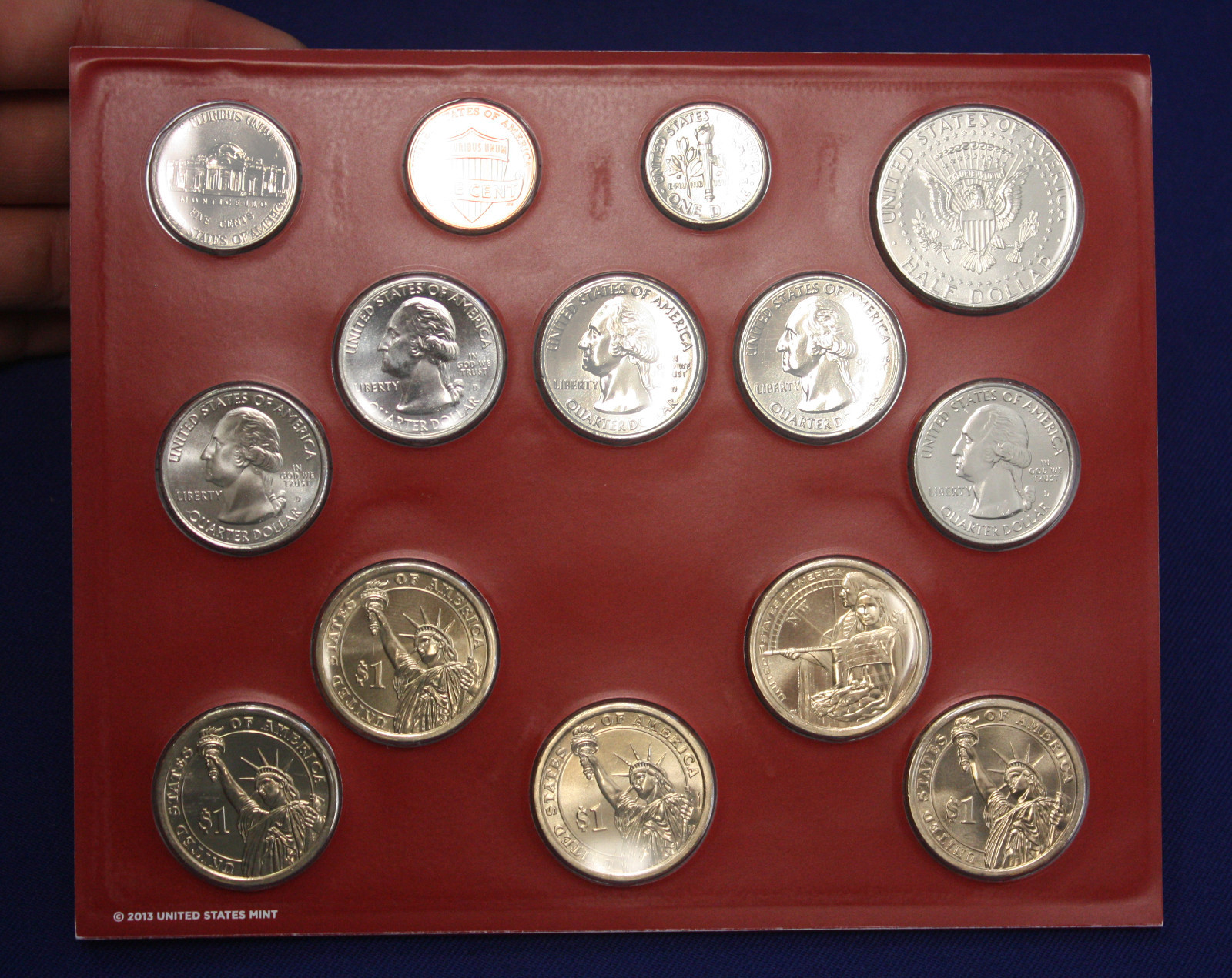 2014 Mint Set. Complete 28 coin set. Includes 14 each "P" and "D" Mint