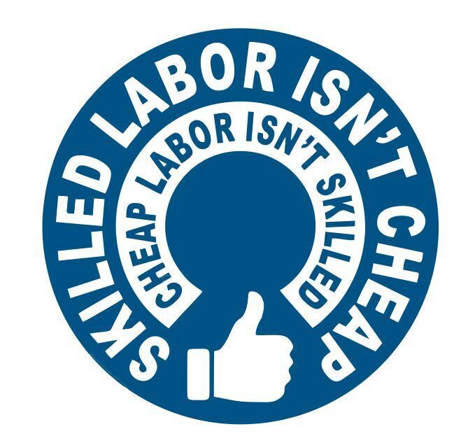 Skilled Labor Sticker Decal