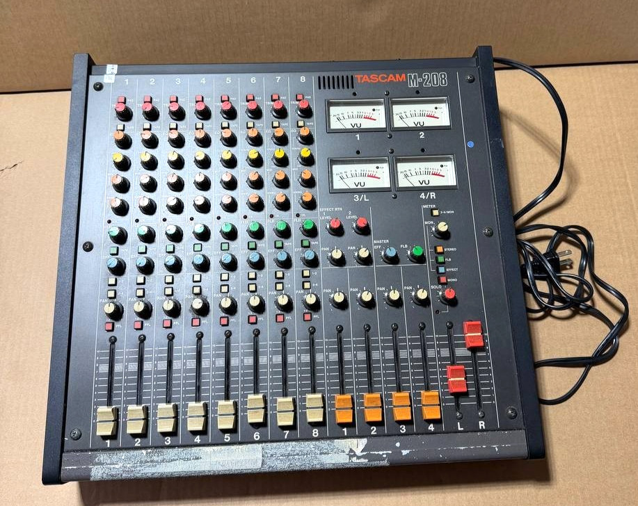 Vintage TASCAM M-208 8-Channel Mixer
